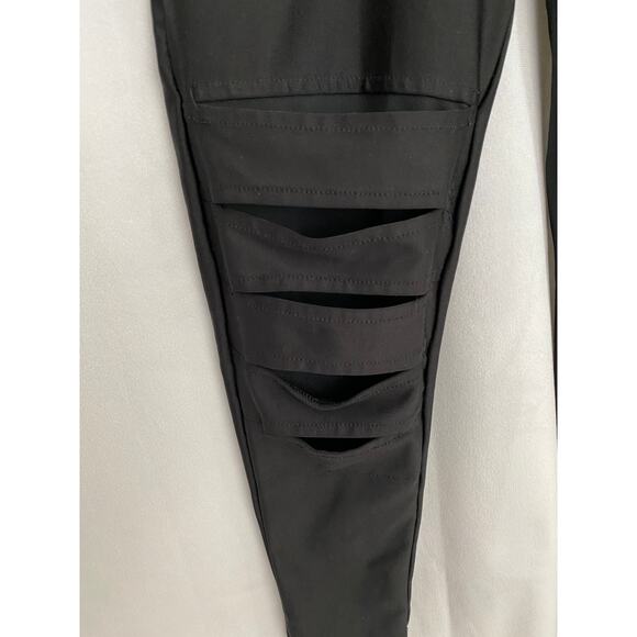 Jockey Black High Rise Workout Crop Leggings Small - Picture 4 of 9